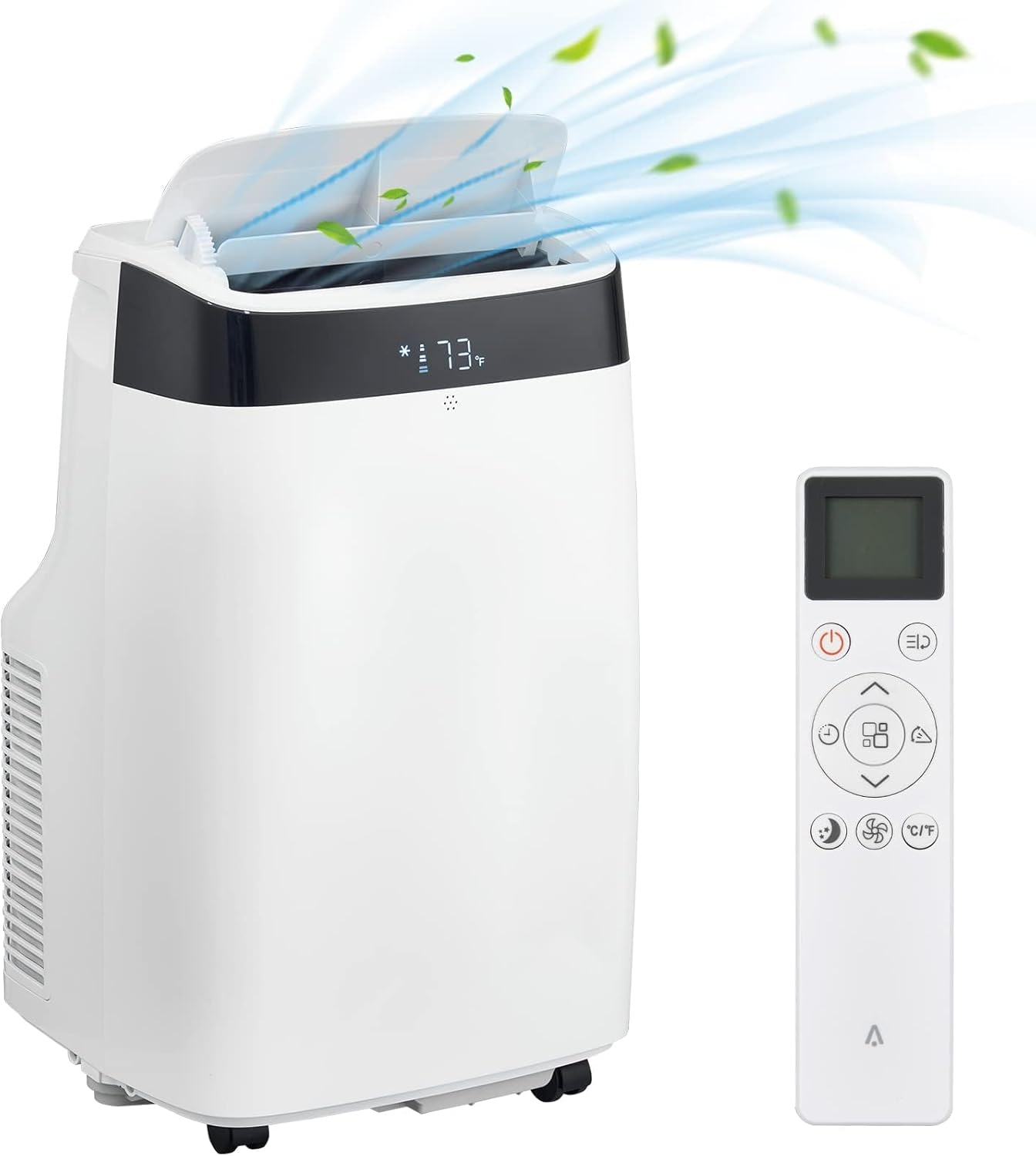 Portable Air Conditioners [High-Efficiency], 10,000 BTU AC Unit for Bedroom with Dehumidifier, Fan, Cooling Modes, Cools Up to 450 Sq. Ft AC Unit, Remote Control, Window Kit, 24-Hour Timer, Easy