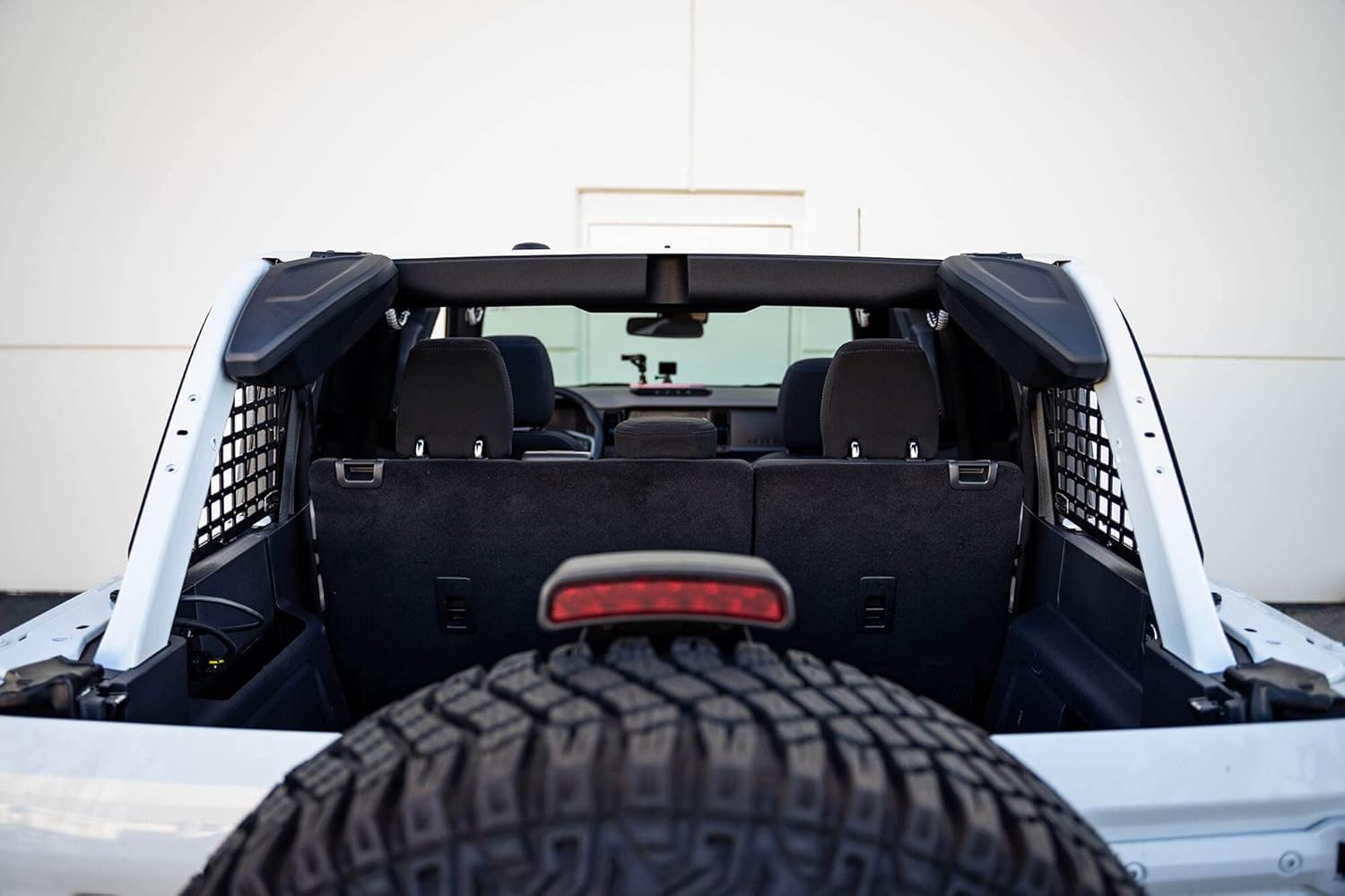 DV8 Offroad Rear Window Molle Panels for 2021-2025 Ford Bronco 4-Door | Includes Passenger & Driver Side Panels | Mount Molle Bags, Med Kits, Tools, & Other Accessories | Run with or Without Hardtop