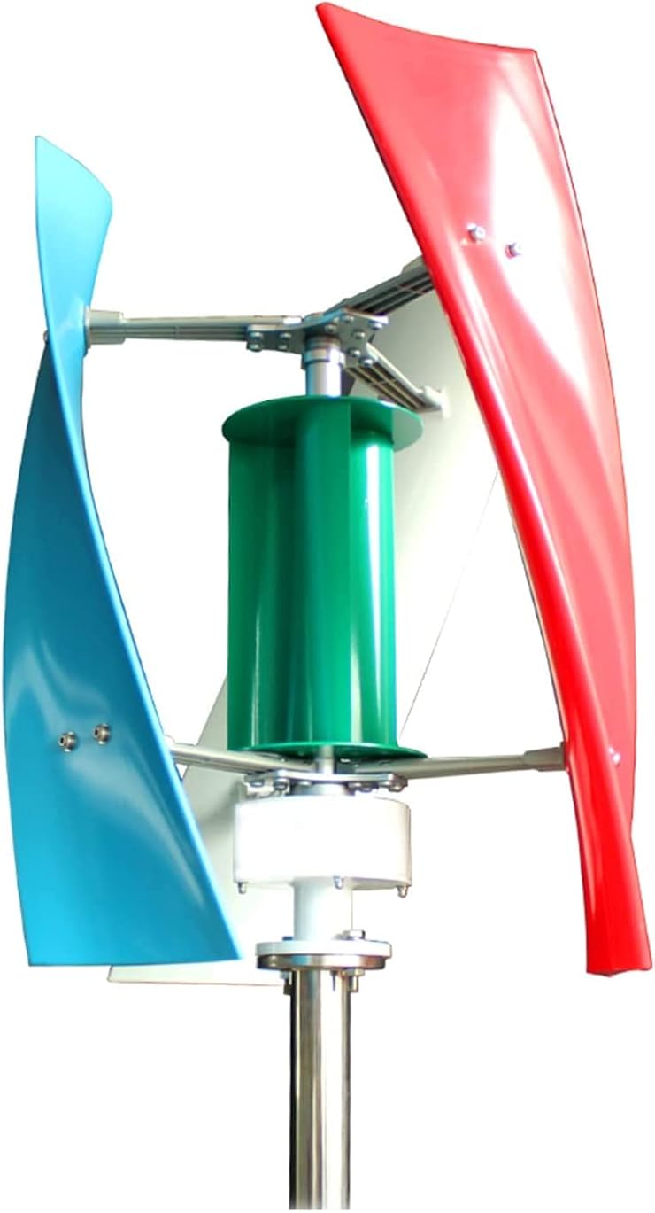 LiuSj JUnSt 4000W No Noise Vertical Magnetic Levitation Upright Wind Turbine, 12V with Waterproof Charge Controller 3 Blades for Home Use Vertical Axis Wind Turbine