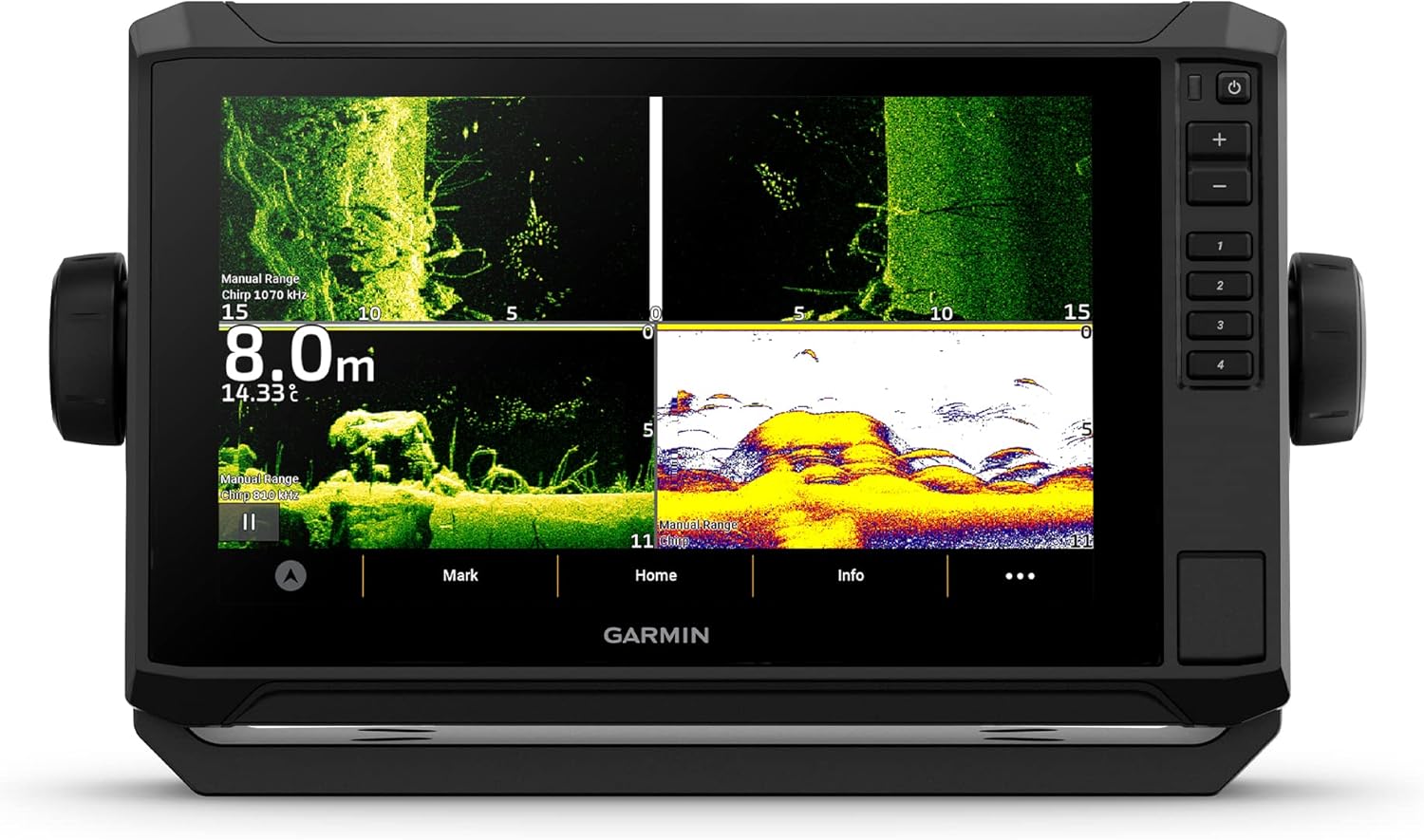 Garmin ECHOMAP UHD2 95sv Without Transducer, 9” Touchscreen Chartplotter, Garmin Navionics+ Canada Inland and Coastal