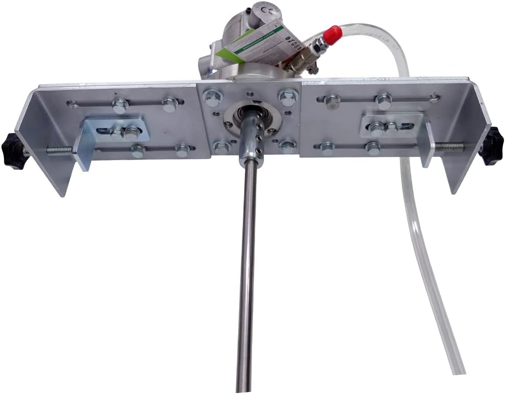 COSMOSTAR 1/8HP 55 Gallon Pneumatic Agitator Adjustable Drum Bucket Paint Mixer| Pneumatic Bracket Mixer, Paint Stirring Machine Bracket Air Agitator Paint Mix Tool, Tank Barrel Air Mixer