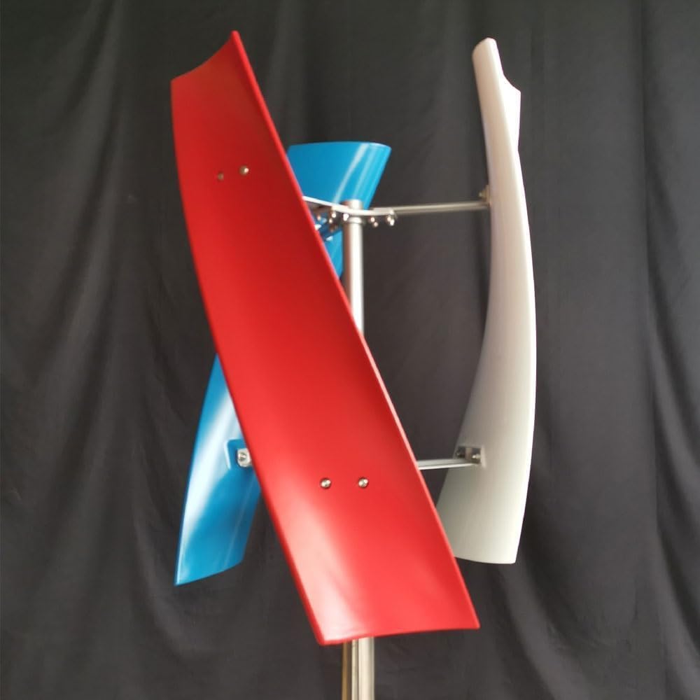 Wind Turbine Generator Kit 8000W 3 Blade Portable Vertical Wind Power Turbine Generator Kit with Charge Controller Wind Turbine