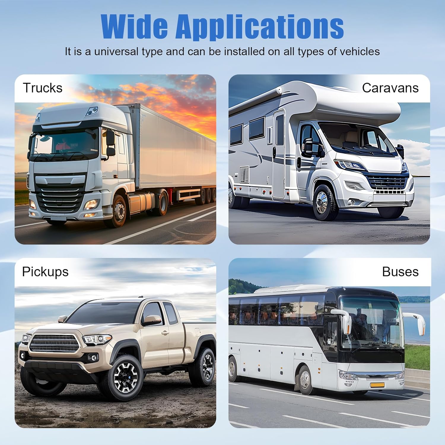 Universal Air Conditioner Evaporator, 12V Truck Car AC Evaporator - Heavy Duty Aluminum Cooling Unit w/ 3-Speed Control, 680m³/H Airflow & Drain Hose (Fits Most Vehicles, R12 Compatible) ﻿