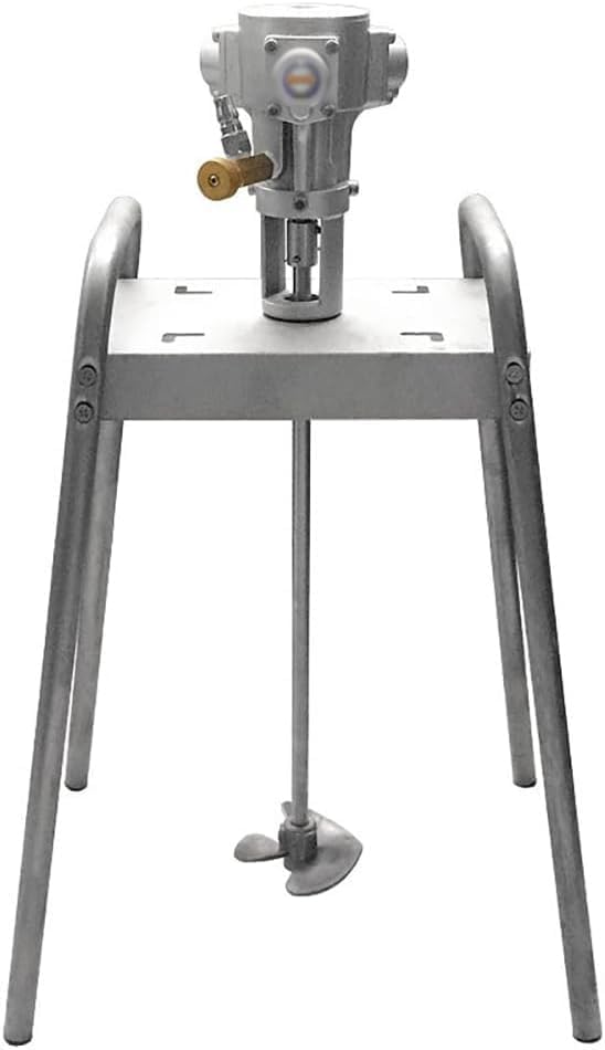 Paint Stirring Machine,5 Gallon 20L Vertical Pneumatic Paint Mixer with 4 Feet Stand,Stepless Speed,100mm Impeller Diameter,for Paint,Putty,Dye,Fodder,Viscous Liquid