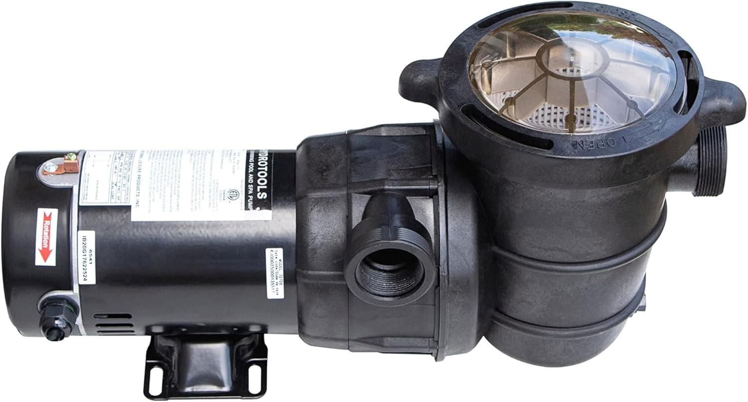 SWIMLINE HYDROTOOLS Model 719061S Hydro-Flo Above-Ground Pool Replacement Pump, Horizontal Discharge - 1.0 HP, 5,280 GPH, 115V/60Hz, Single Speed, for Sand, Cartridge & DE Filter Systems