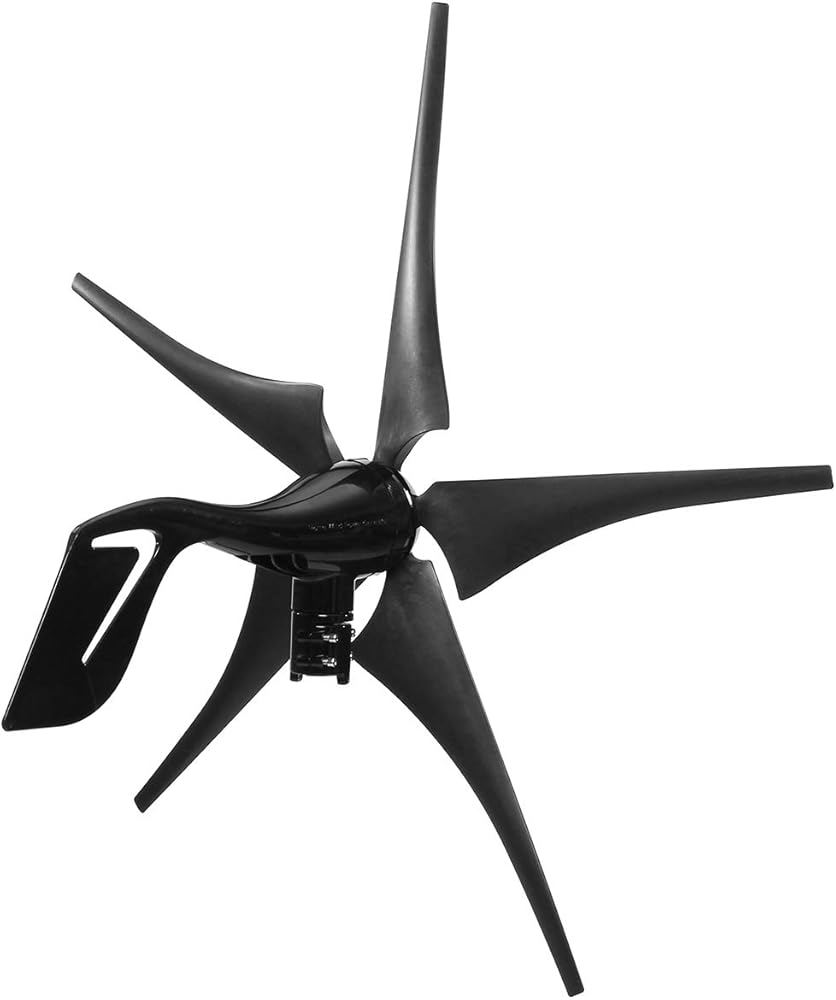 3000W 5 Blades Free Energy Windmill 12V 24V Wind Power Wind Turbine Generator with Controller for Home Outdoor Camping Use