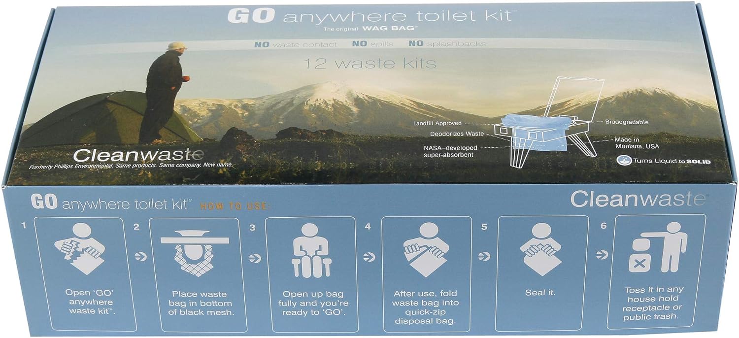 ThePETT cleanwaste go anywhere portable toilet accessories