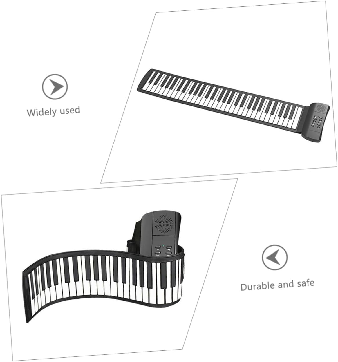 KESYOO Keys Roll Up Piano Portable Hand Roll Electronic Keyboard for Beginners Durable and Drop Design for Music Practice Anytime Anywhere