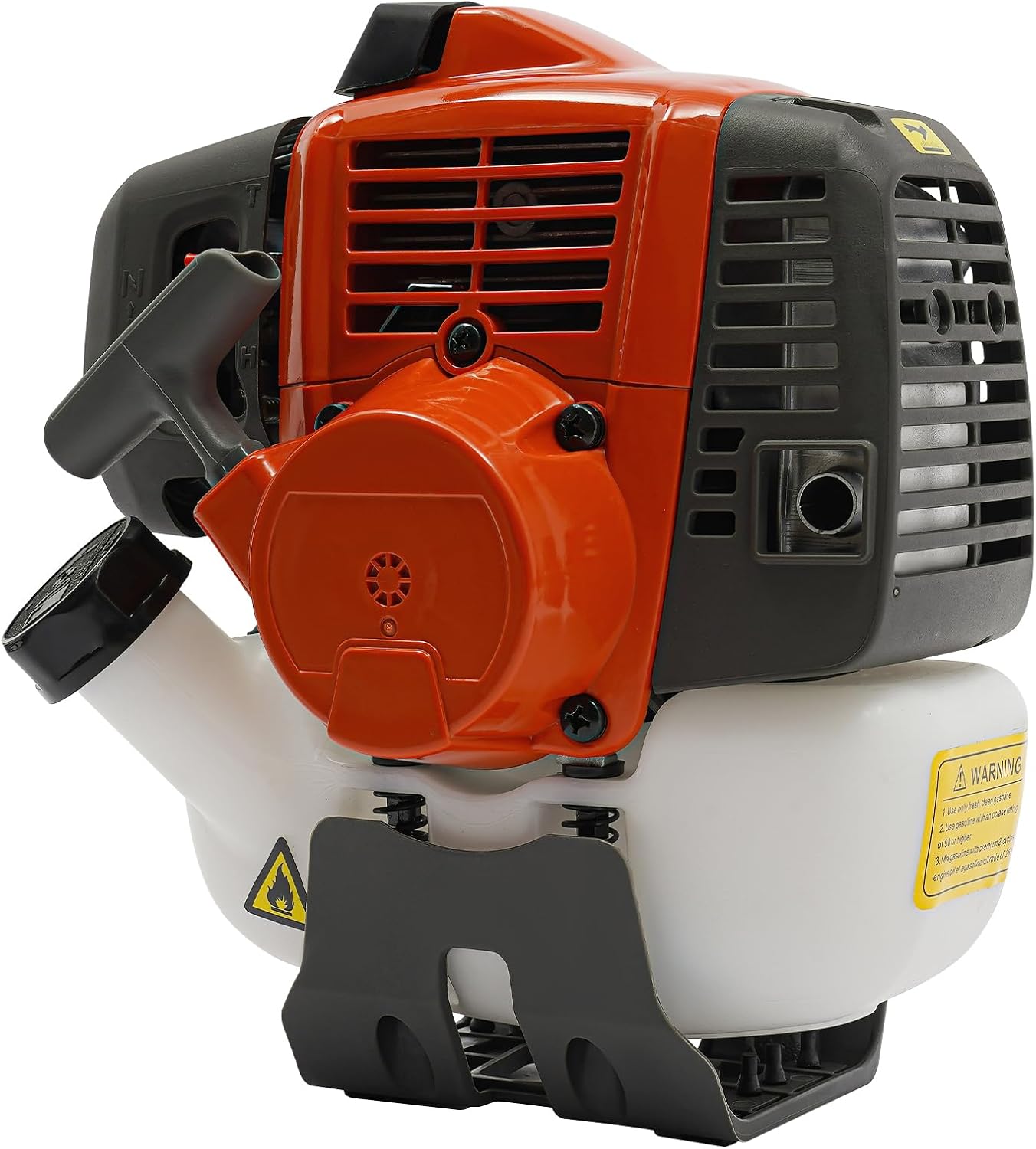 2-Stroke Gasoline Engine, 1.47KW High Power Gasoline Engine Motor, Portable Hand-Pull Start Single-Cylinder Air-Cooled Gas Engine for Lawn Mowers, Agricultural and Industria Equipment