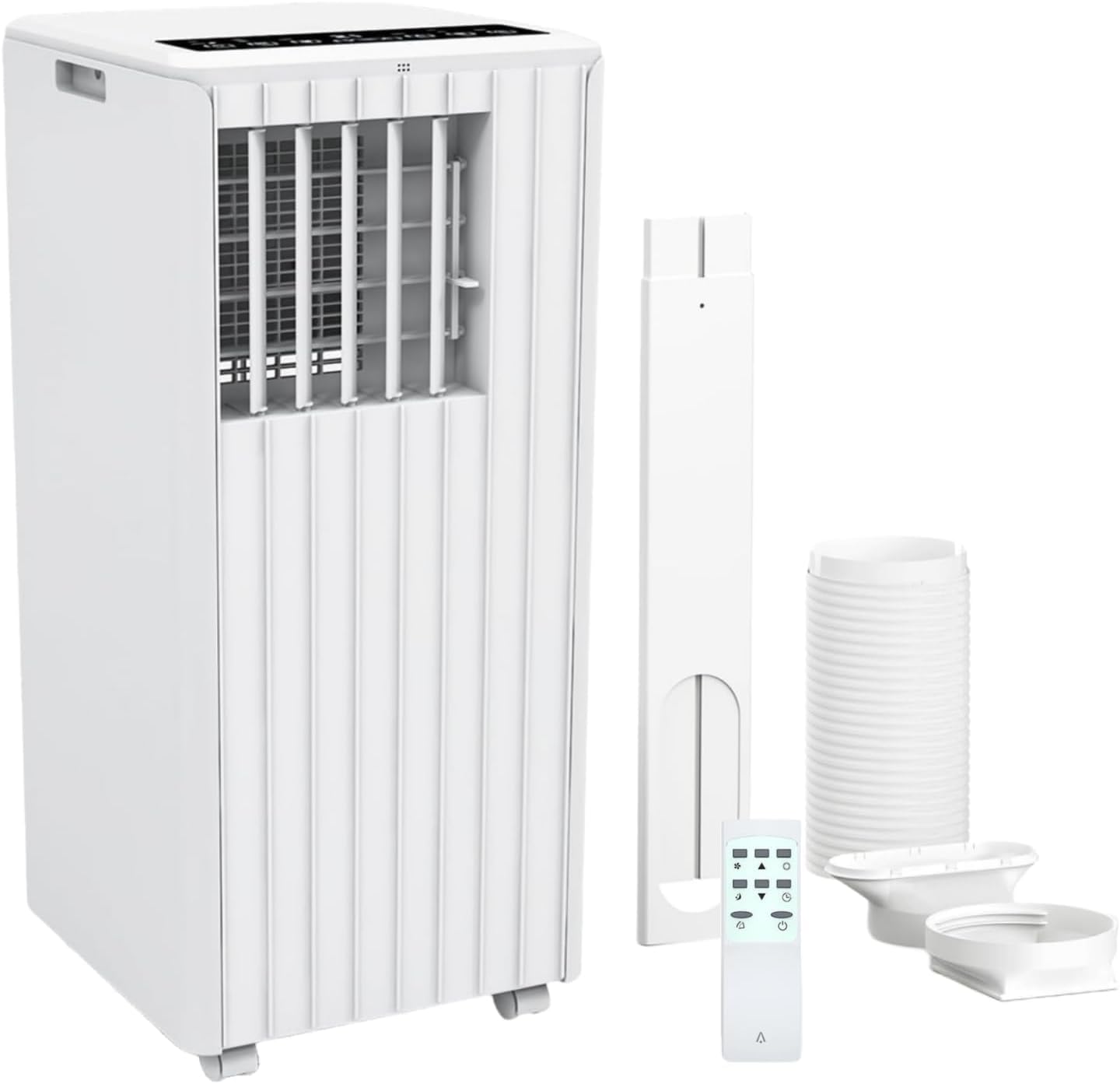 Portable Air Conditioner,8,000 BTU Cools Rooms Up to 350 Sq.Ft. 3 Modes, Remote Control, Easy Installation Kit Included,White