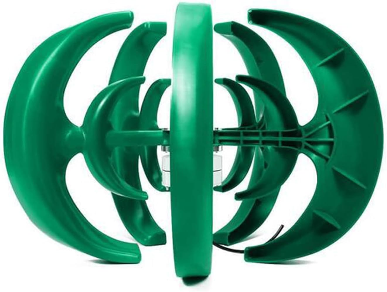 CHRISK Vertical Low Noise Wind Turbine with MPPT Controller,9000W Wind Generator 5 Blades Suitable for Outdoor Power Generation