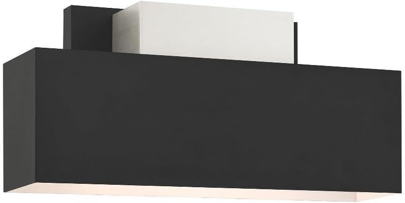Livex Lighting Lynx 2 Light Black Outdoor ADA Wall Sconce