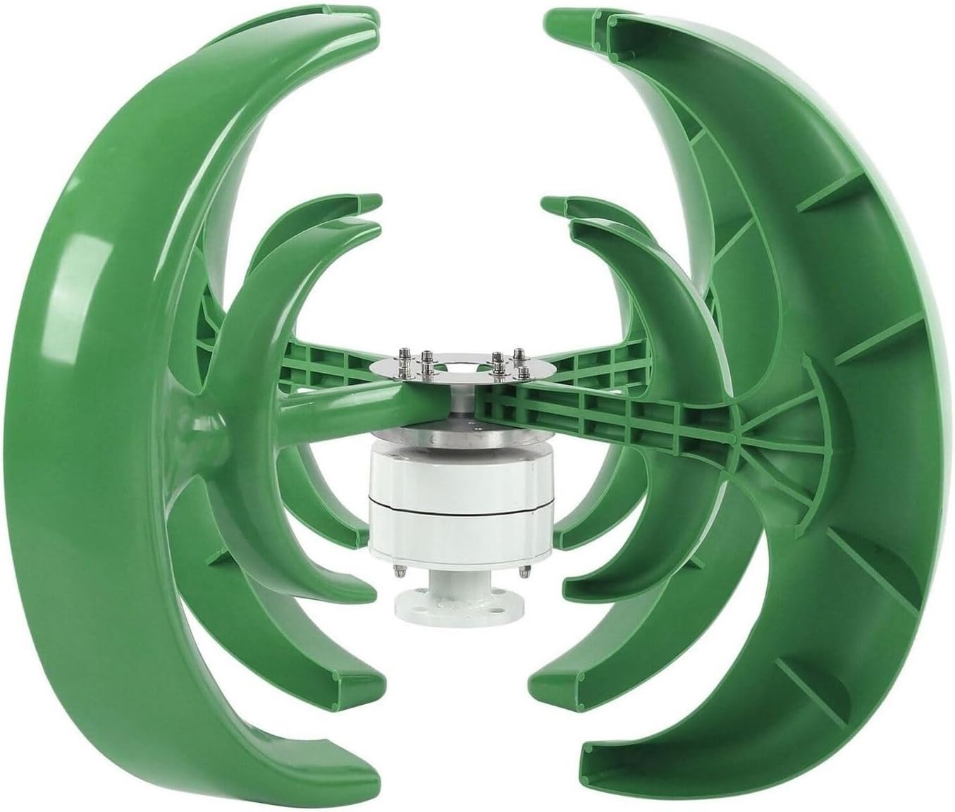 1000W 12V/24V Vertical Axis Hemisphere Wind Turbine, Lantern Type Wind Turbine 4 Blade Turbine with Controller Home Three-Phase AC Permanent Magnet Generator (12, Volts)