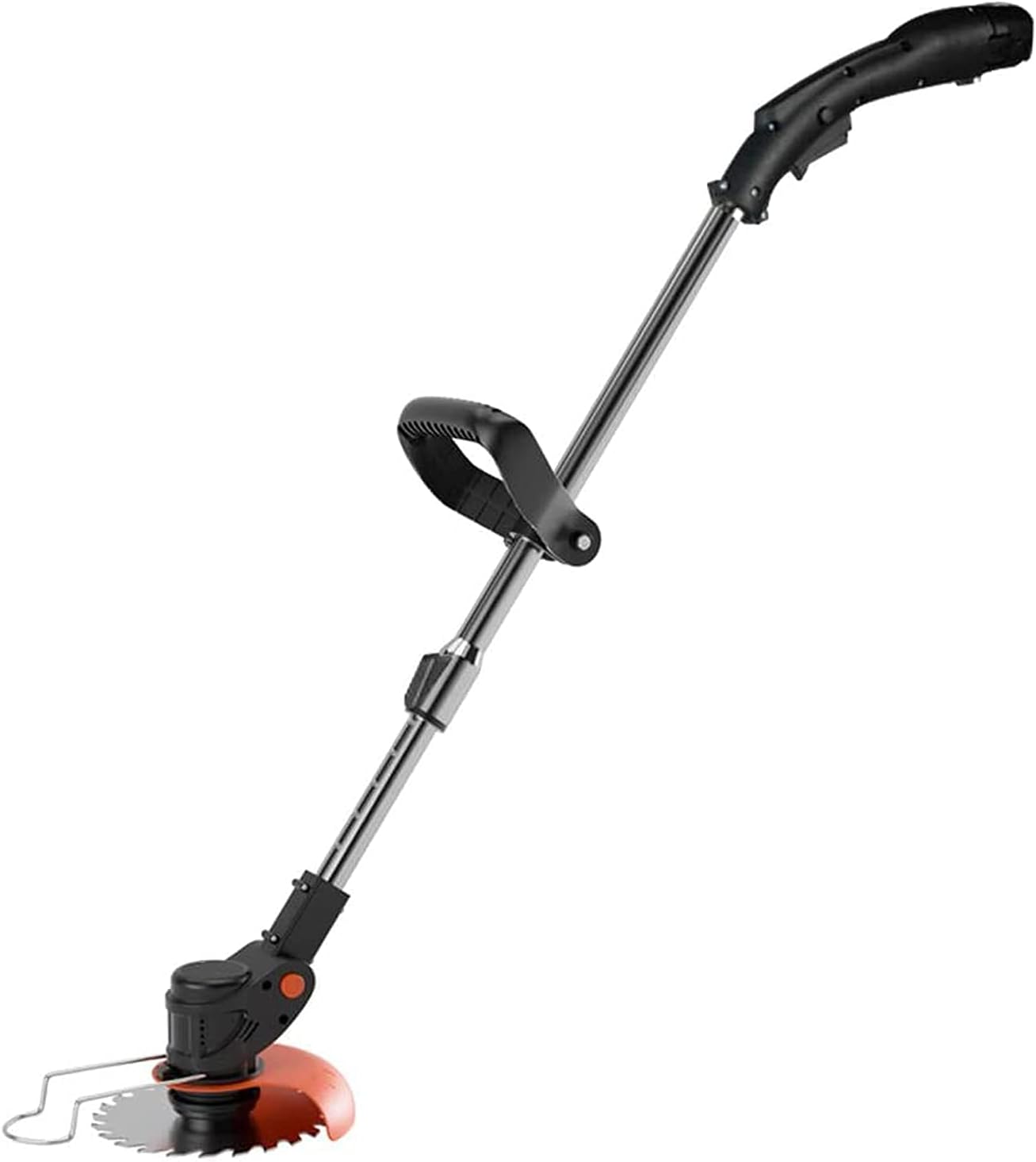 Electric Lawnmower, Powerful 1800W Cordless Portable Rotary Lawnmower, Telescopic Adjustable, Lightweight Pruning Tools for Weeding Your Garden Lawn, 1 Battery