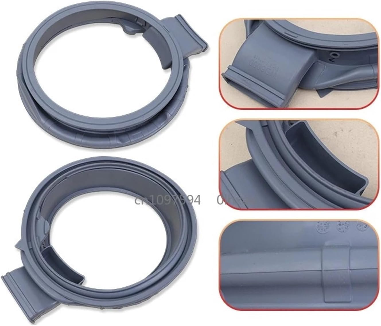 Drum Washing Machine Door Seal Sealing Ring Rubber Ring Leather Ring Window Pad Waterproof Ring，Compatible For Samsung(No. 10 03198D)