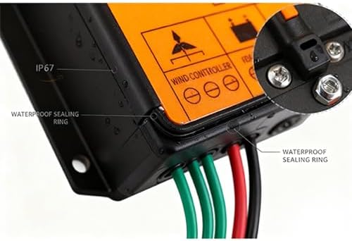 48V MPPT Wind Turbine Charge Controller - 12V/24V/48V with Voltage Display for Horizontal & Vertical Wind Generators (3000W-9000W) - Efficient Power Management
