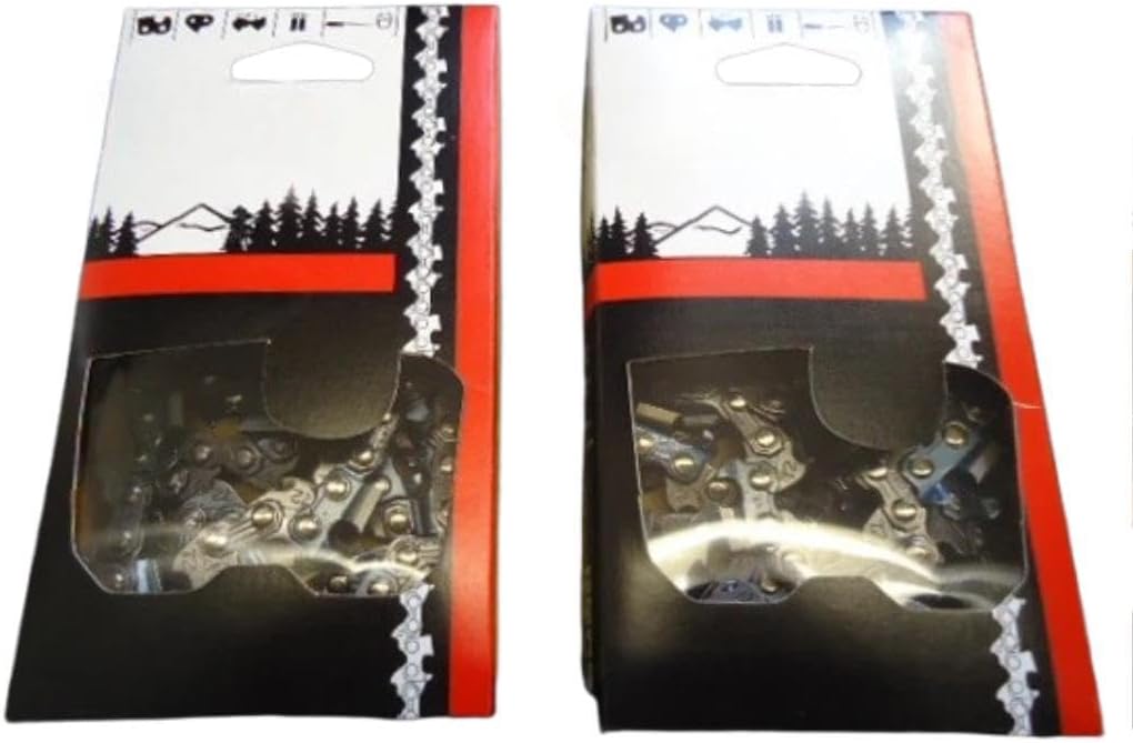 for 2 Pack Oregon 72EXJ114G 36 Full Skip 3/8.050 114 DL Full Chisel Chainsaw Chain