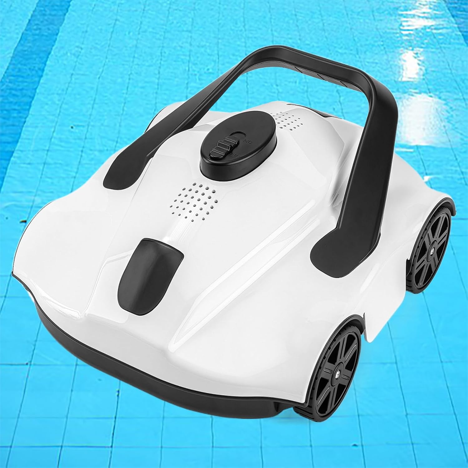 Cordless Pool Vacuum Cleaner for Above Ground Pools, Robotic Pool Cleaner Strong Suction, 130 Mins Runtime, Auto-Parking, Automatic Robot Pool Cleaners