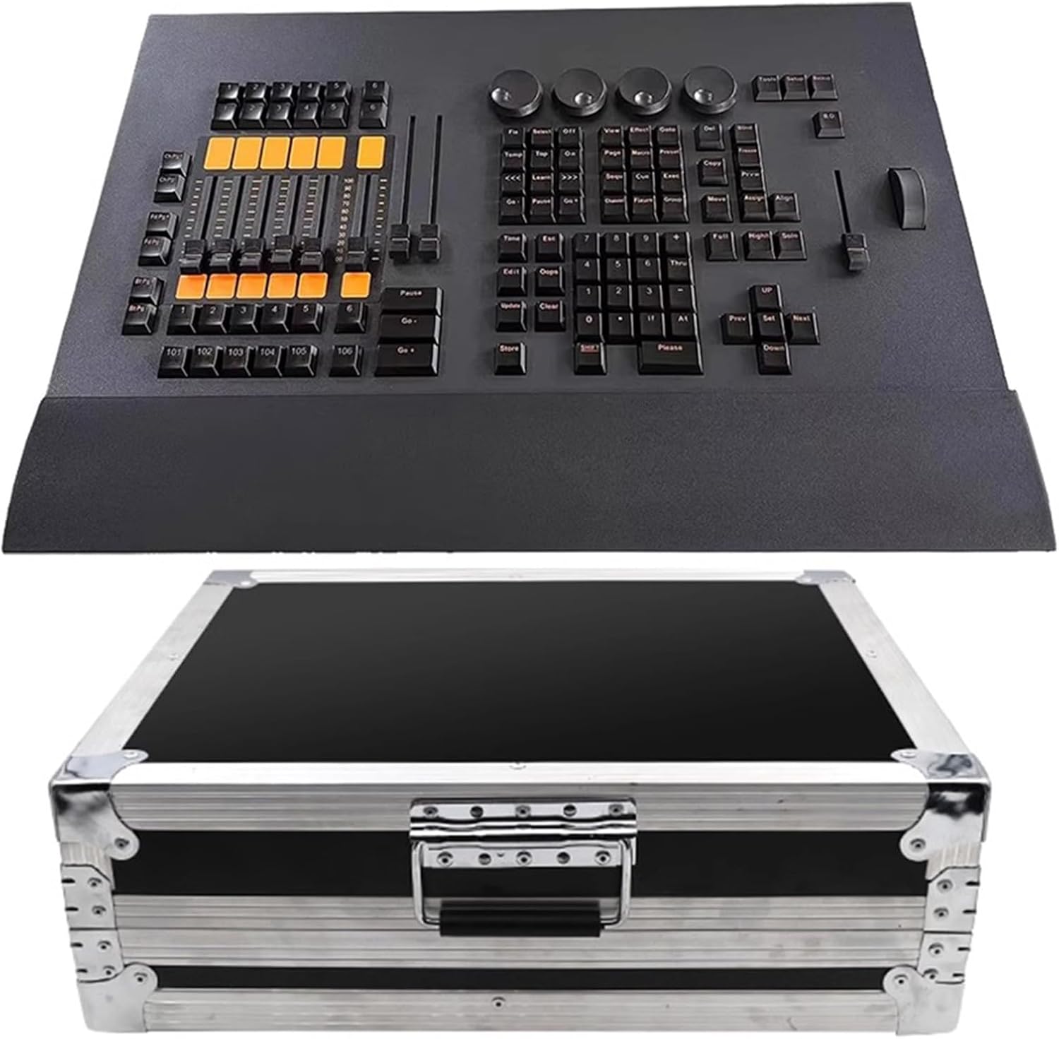 DMX 512 Console and MIDI Operator,Channel Light Controller with Drawer Design, for Live Concerts KTV DJs Clubs