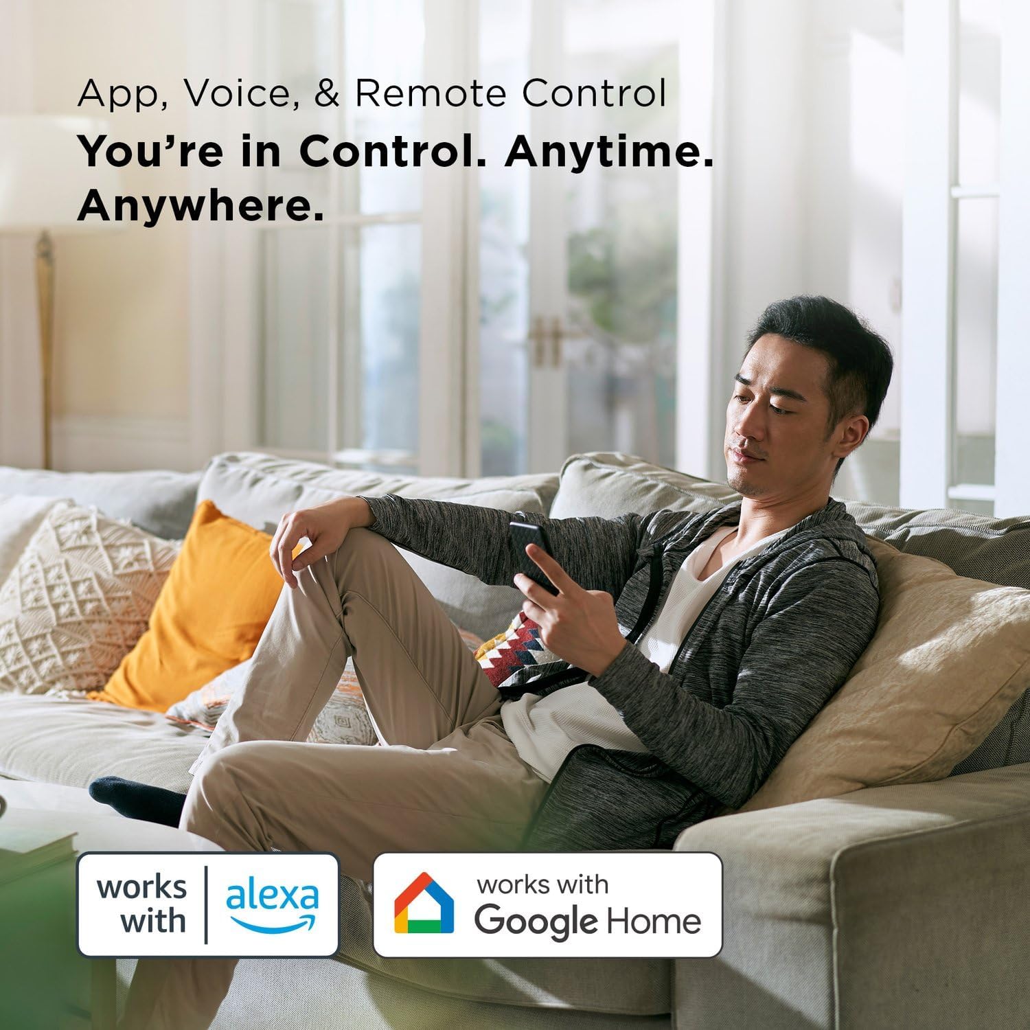 TCL H7P38W 7,000 SACC BTU Smart Portable Air Conditioner, Fan & Dehumidifier, 300 Sq. Ft, Ultra-Compact Design, Remote Control, Compatible with Alexa/Google Assistant, Install Kit Included, White