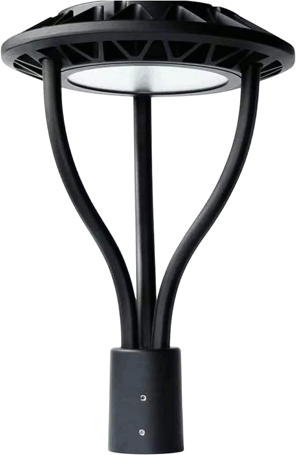 OSTEK 80W/100W/120W/150W Selectable Led Post Top Pole Lights with Dusk to Dawn Photocell, 3000K/4000K/5000K CCT Tunable, LED Circular Garden Yard Area Lights for Pathway Light Fixture IP65