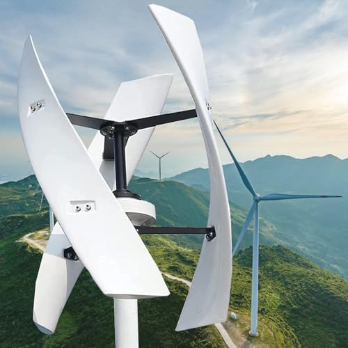 18000W Vertical Wind Turbine Generator, 3-Blade Helix Design for 12V/24V/48V/220V, Efficient DC Power for Boats, Cabins, Motorhomes - Eco-Friendly Renewable Energy Solution