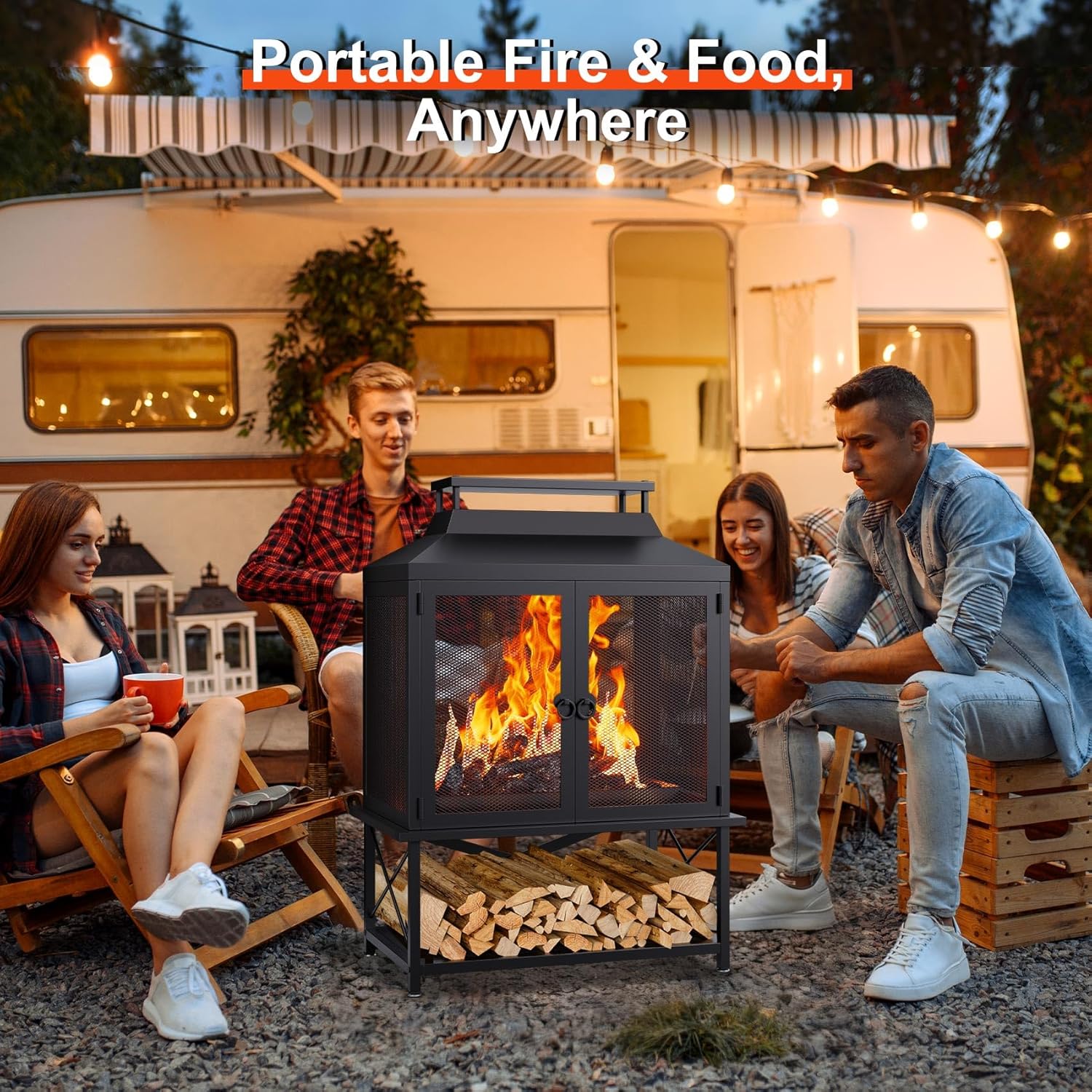 Fire Pits for Outside Wood Burning - 39