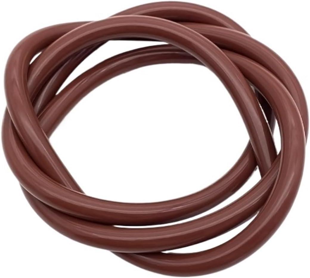 Revive Furniture 3M Food Grade Clear Transparent Silicone Rubber Hose ID 2 3 4 5 6 7 8 9 10 12 16mm O.D Flexible Nontoxic Tube(Coffee Silicone Tube,3M_OD 16XID 12MM)