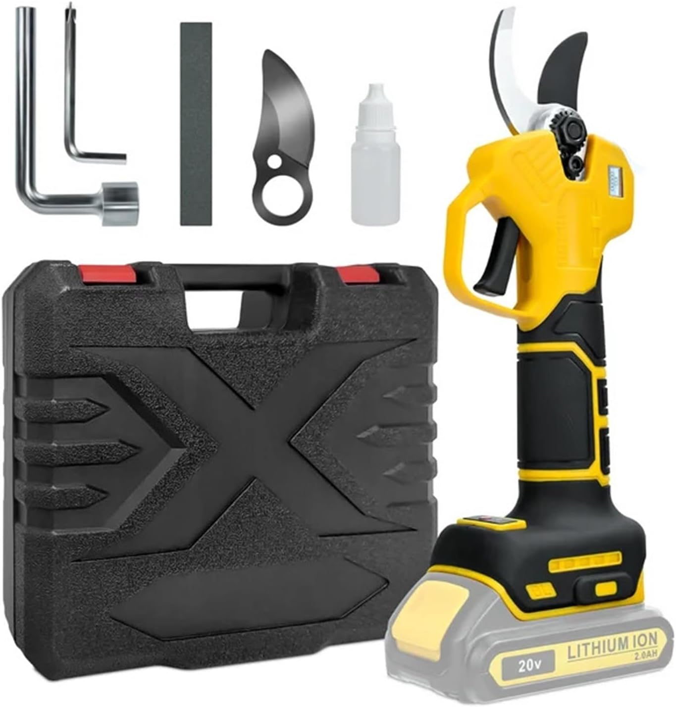 20-30mm Brushless Electric Pruning Shears 2 Gears with LCD Display Fruit Tree Bonsai Pruning for 20V Battery (No Battery)