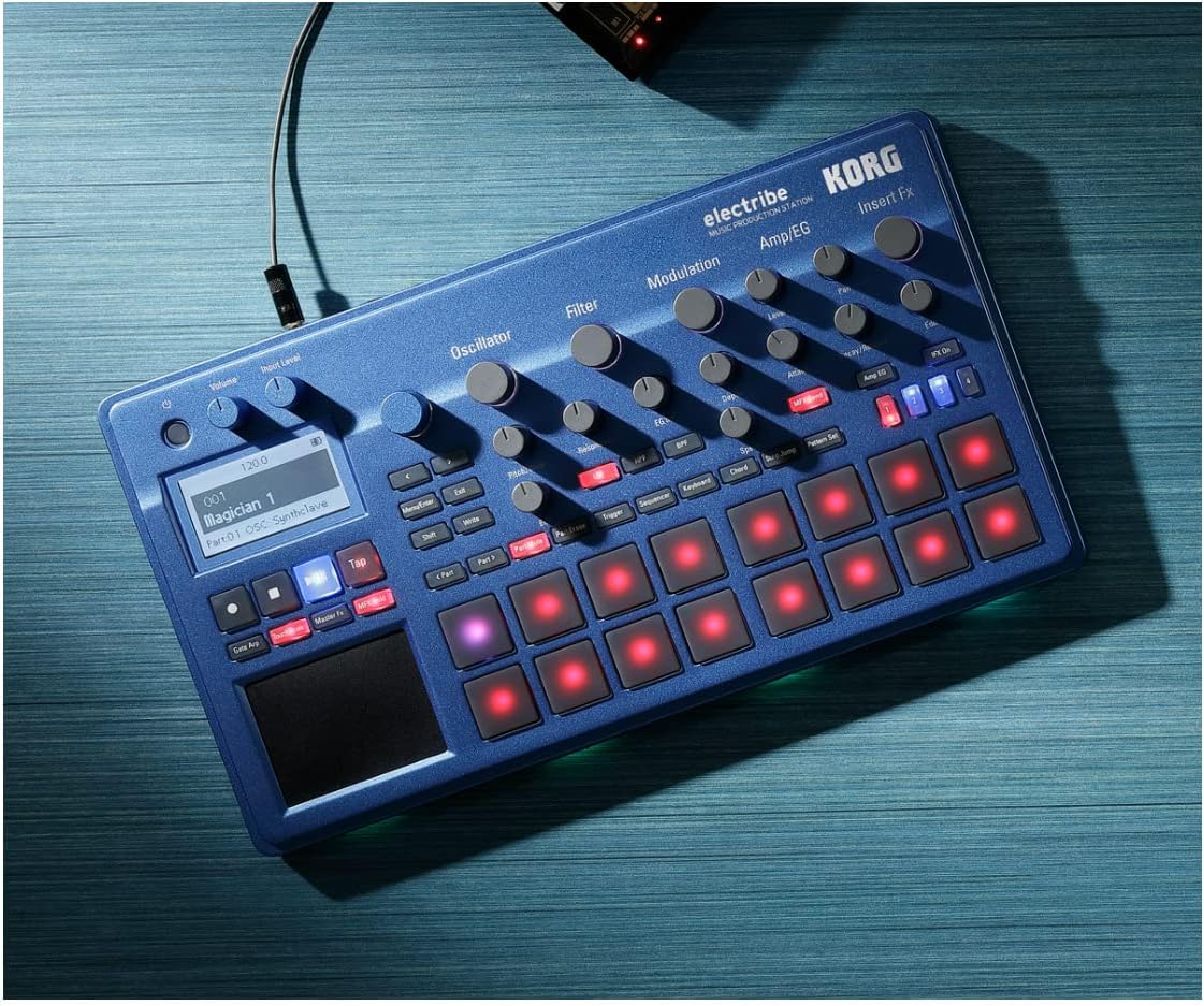 Korg Electribe Synth In Emx Blue with V2.0 Software ELECTRIBE2BL