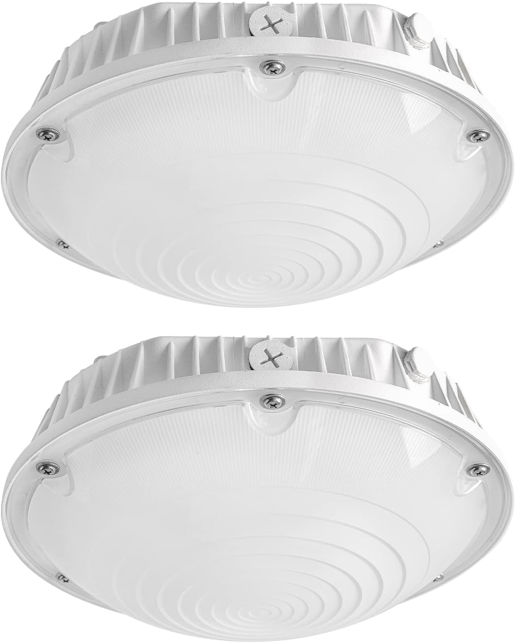 OSTEK LED Canopy Light with Motion Sensor 30W-40W-60W Power Tunable, 5000K (140LM/W) Parking Lot Garage Light, 250w HPS/MH Equiv. 100-277VAC IP65 for Carport Ceiling Lighting, ETL&DLC Listed(2pack)