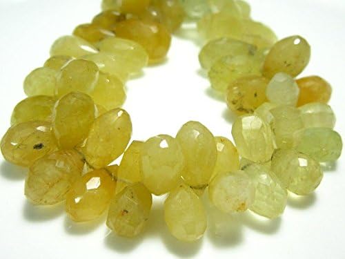 13 inch Natural Beads Strand of 10x6-13x10mm Faceted Drop heliodor Gemstone Beads for DIY Jewelry - Necklace, Bracelet, Earring, Ring.