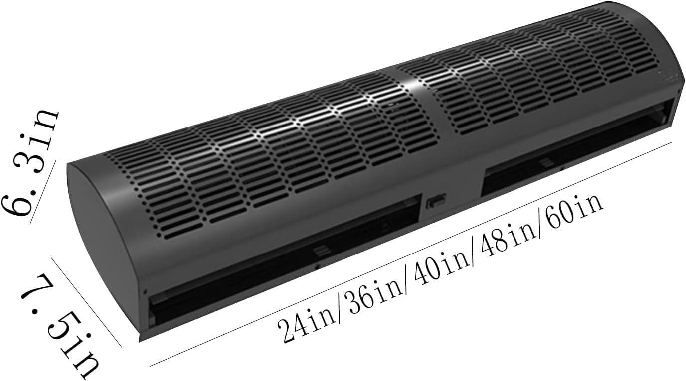 TIST Commercial Air Curtains Wall-mounted Air Curtain Fan - Commercial Super High Power Indoor Door Fan Ceiling Air Curtains Coolers(Keypad,36in)