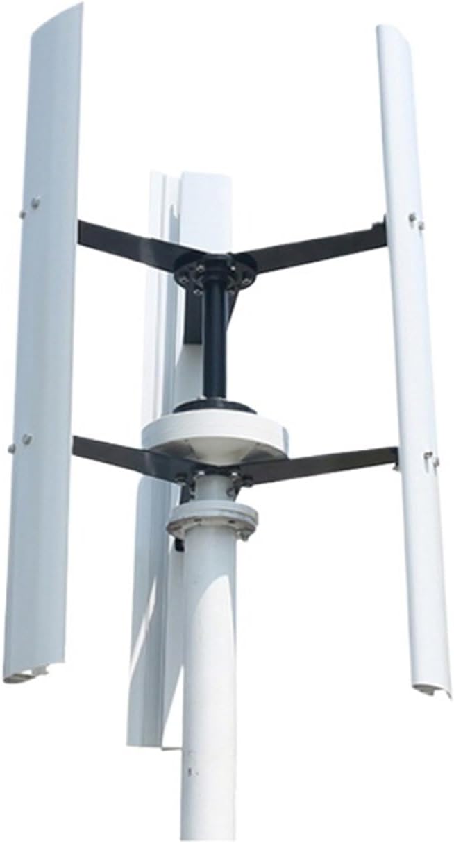 Wind Turbine Generator Kit, 1000W Home Low Noise Wind Power Turbine Generator 1KW 12V 24V 48V Vertical Windmill Low Wind Speed Starting Wind Turbines for Hybrid Solar Wind System(48V_1000W)