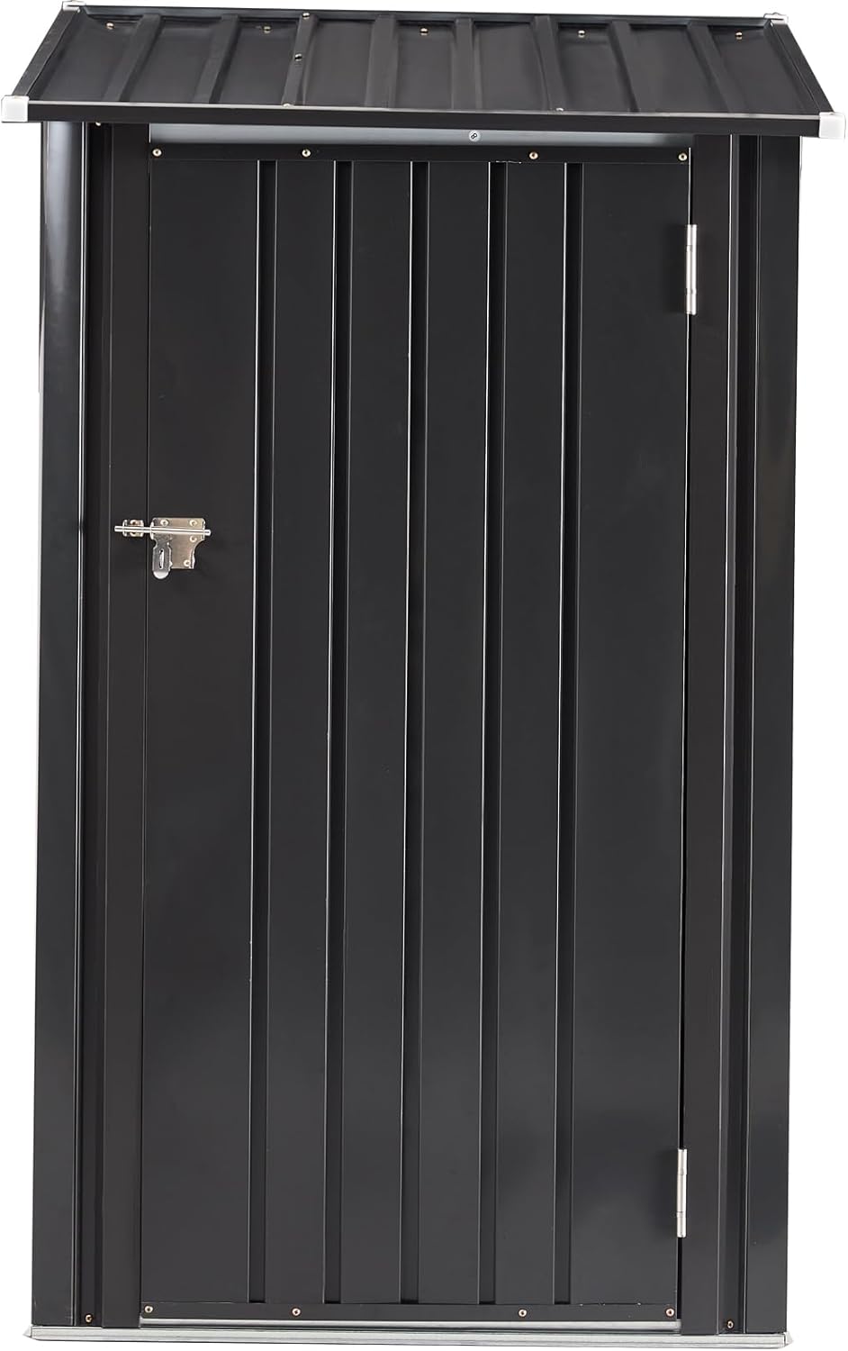 Outdoor Storage Shed, 3 x 3 FT Metal Steel Garden Shed with Single Lockable Door, Small Shed Outdoor Steel Utility Tool Shed for Backyard Patio Garden Lawn