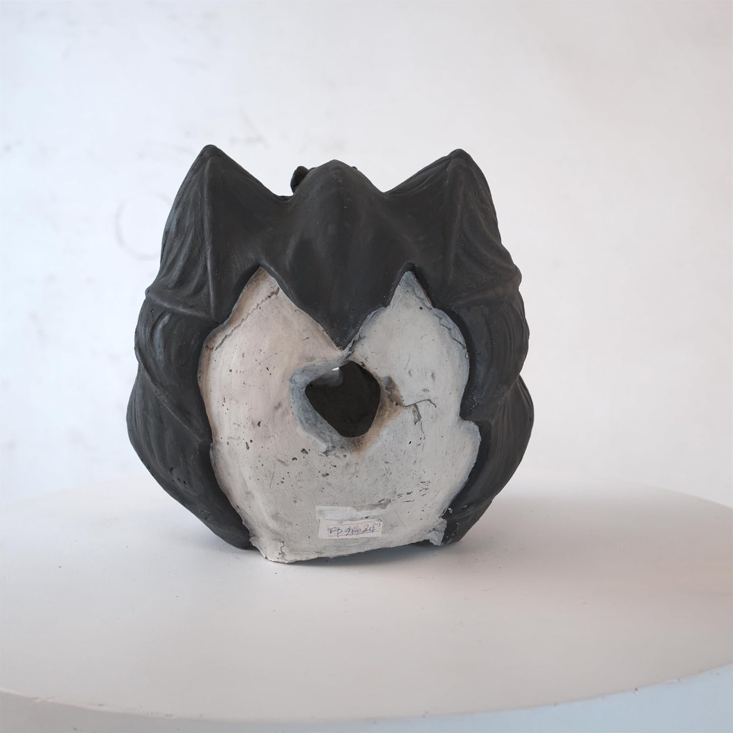 Fire Pit Demon Skull Gas Log for Ventless & Vent Free, Propane, Gel, Ethanol, Electric, Outdoor Fireplace and Fire Pit, Halloween Decor,1 Pack-Bat