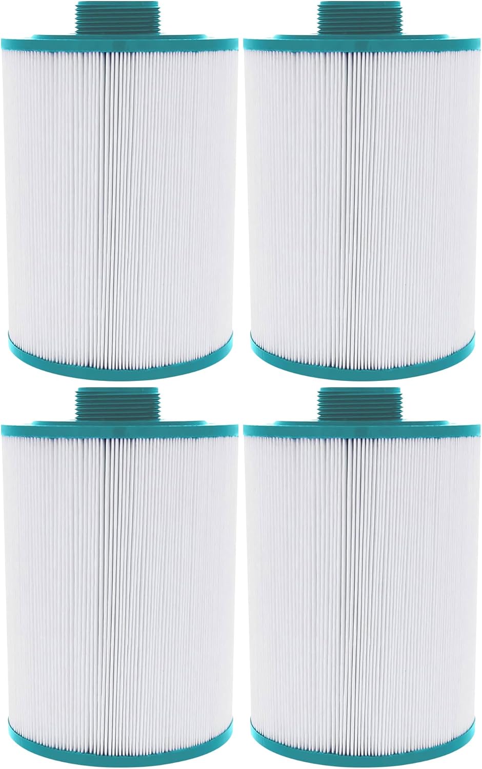 Hurricane Filters 4 Pack HF4H23-01 Advanced Spa Filter Cartridge - Replacement for PFF25TC-P4, Unicel 4CH-23, Filbur FC-2400