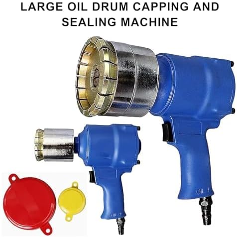 Pneumatic Drum Crimper Sealer for 200L Barrels,55 Gallon Manual Oil Drum Sealing Tool w/Pressure Cap (75MM)