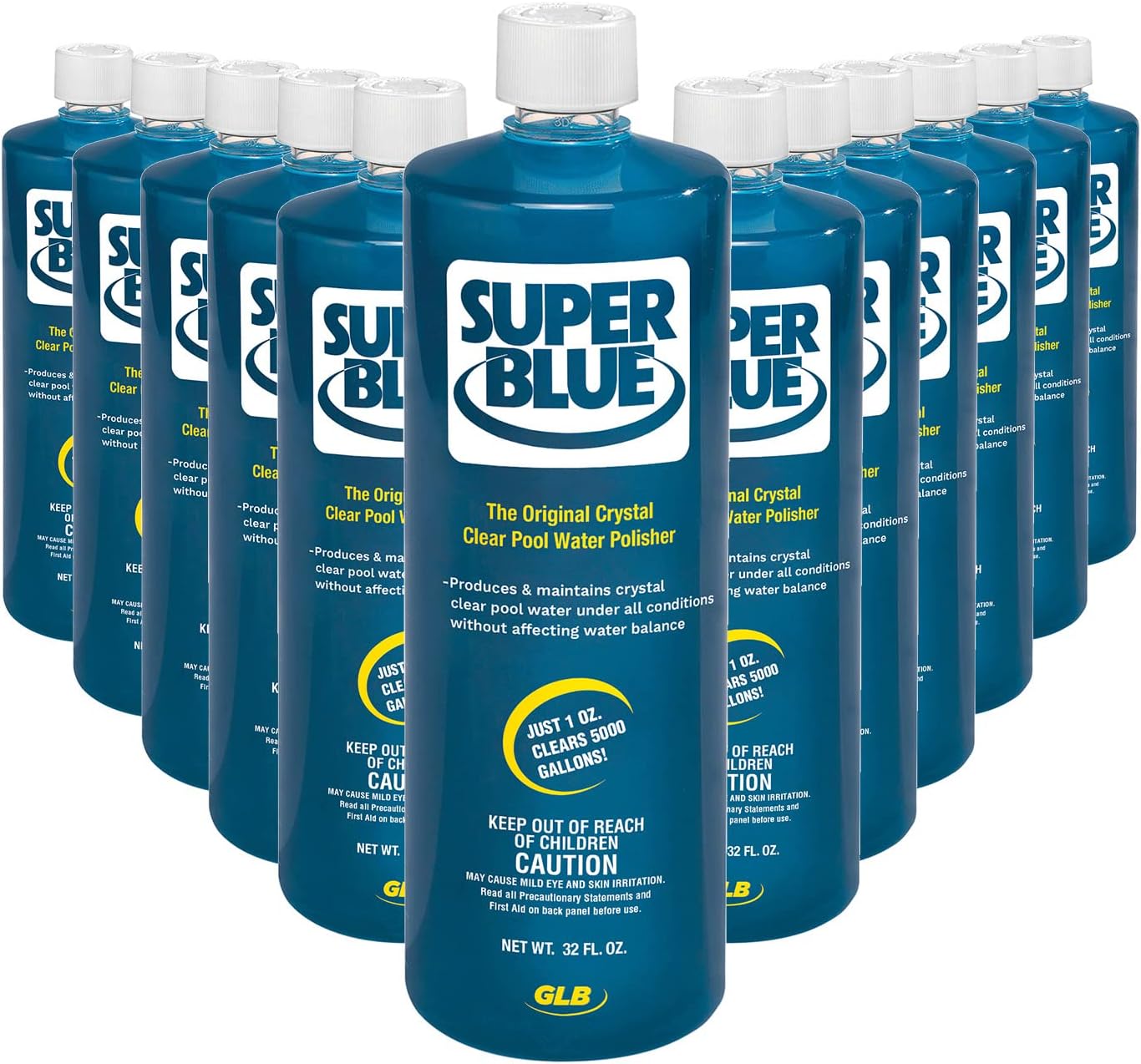 Robarb 20154A-12 Super Blue Swimming Pool Clarifier, 1-Quart, 12-Pack