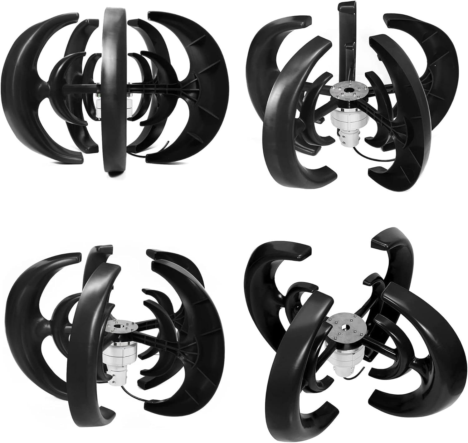 5000W Wind Turbine 5 Blades 2M/S Starting Lantern Shape Vertical Axis Wind Turbine with Charge Controller for Boat