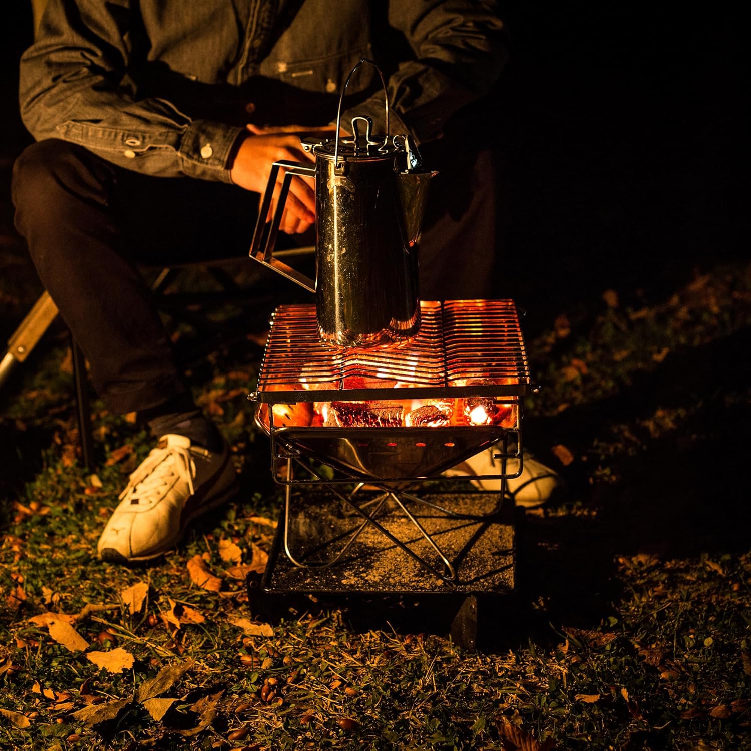 Snow Peak Pack & Carry (S) Fireplace - Made of Durable Stainless Steel - 10.6 x 10.6 x 8.25 in