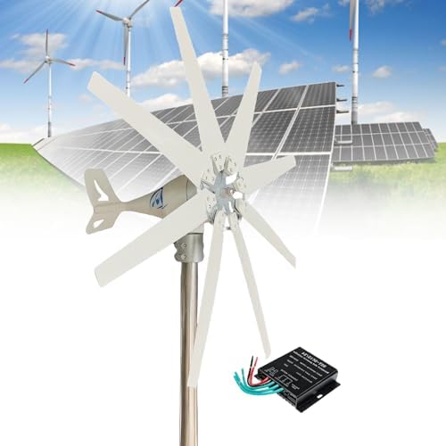 14000W Low Noise Wind Turbine Kit - MPPT Controller for 12V/24V/48V Systems, Perfect for Homes, Street Lights, Boats - Eco-Friendly Renewable Energy Windmill