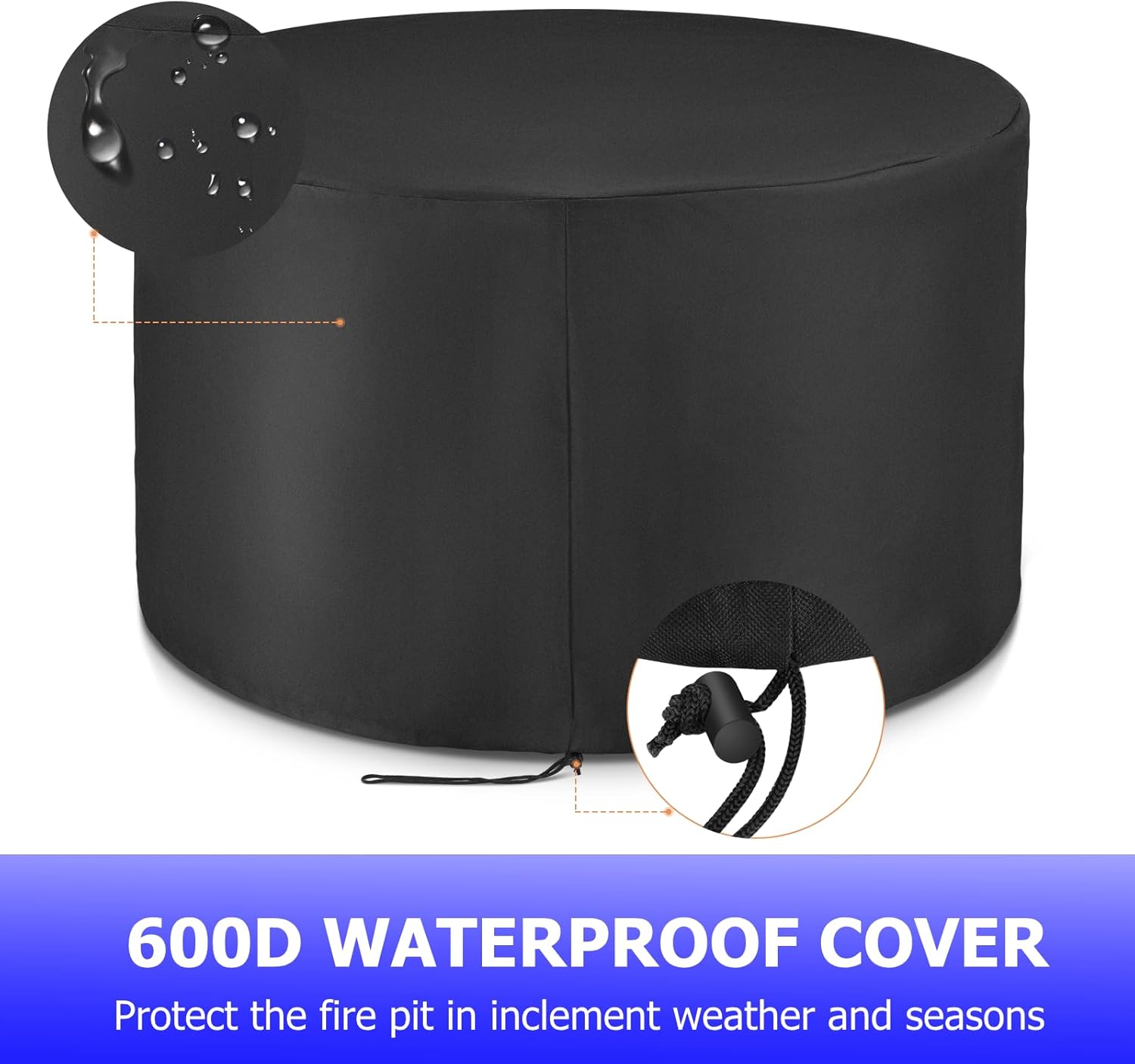 TLSUNNY 42in Propane Fire Pit Table, 50,000 BTU Auto-Ignition Outdoor Patio Fire Pit with Waterproof Cover, Blue Fire Glass & Convertible Lid – CSA Certified,for Patio, Balcony,Garden