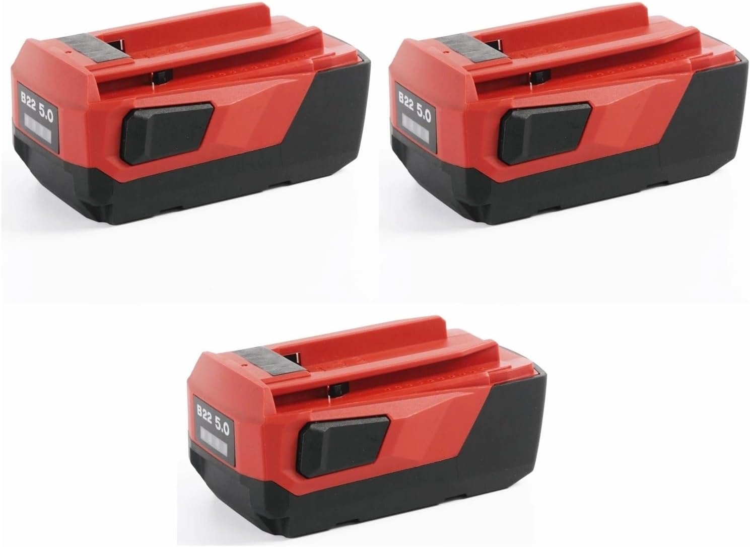 3Packs 21.6V 22V 5.0Ah Lithium-Ion Battery Replacement, Compatible for Hilti 18V 21.6V 22V Cordless Power Tool for 22V Battery