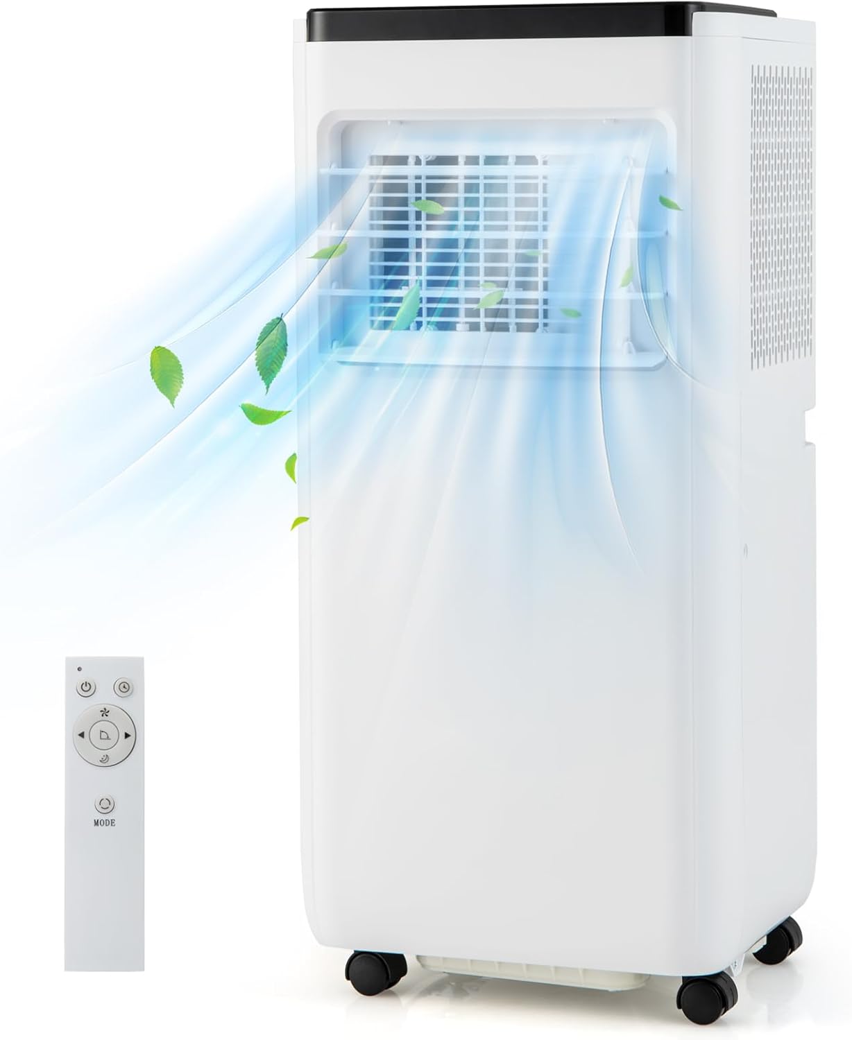 DORTALA 10000 BTU Portable Air Conditioner, 3-in-1 Portable AC Unit with Fan & Dehumidifier, Auto/Sleep Mode, 24H Timer, Remote Control & Window Installation Kit, Cools up to 350 Sq.Ft