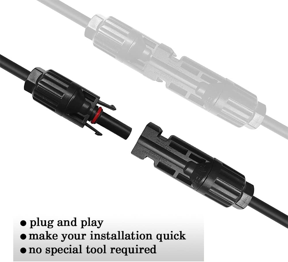 1000W 12V/24V PWM Wind Solar Hybrid Charge Controller + Y Branch Connector 2 to 1 Parallel Adapter Cable Wire