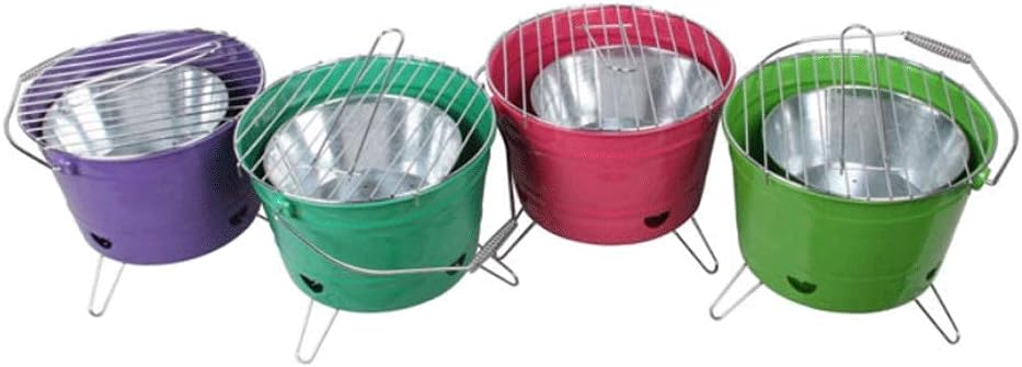 Fire pits Bucket Fire Pit, Fire Pits Outdoor Wood Burning Steel BBQ Grill Firepit Bowl with Mesh Spark Screen Cover Log Grate Wood Fire Fire Pit