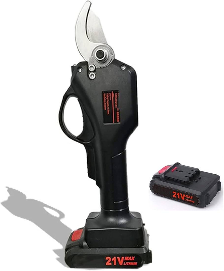 Electric Scissors Pruning Shears, Branch Pruner Shears Battery Powered Cordless with Brushless Motor Lithium, 25mm [0.9 inch] Cutting diammeter, Nibblers Branch Cutter for Gardening