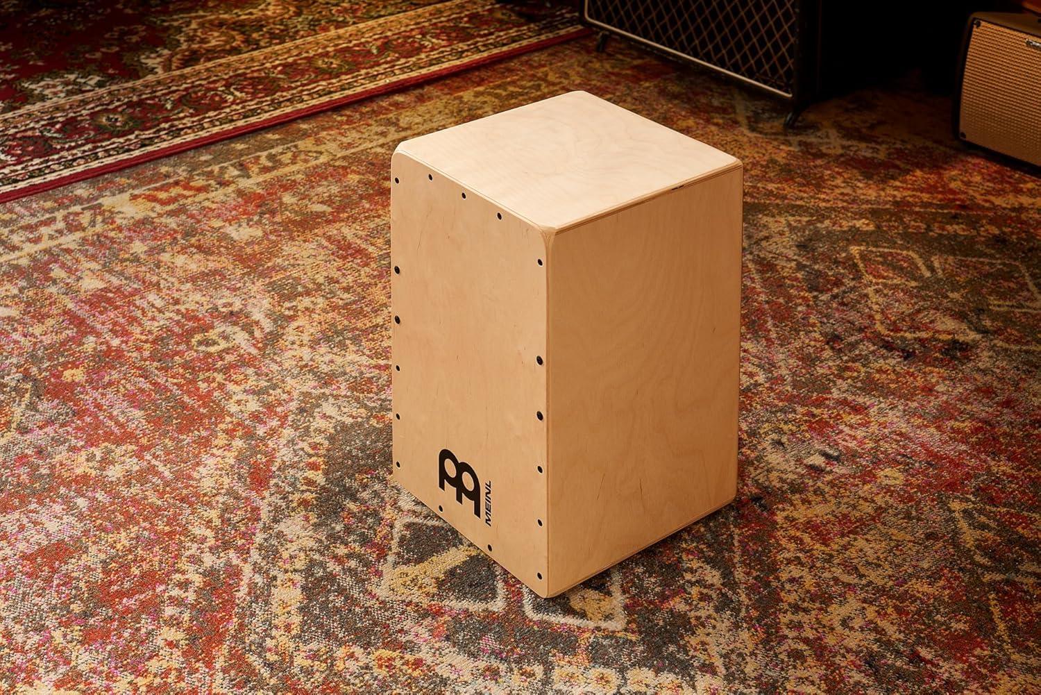 Pickup Snare Cajon Box Drum with Electronics for Amp or PA System — NOT MADE IN CHINA — Play with Your Hands, Baltic Birch, 2-YEAR WARRANTY