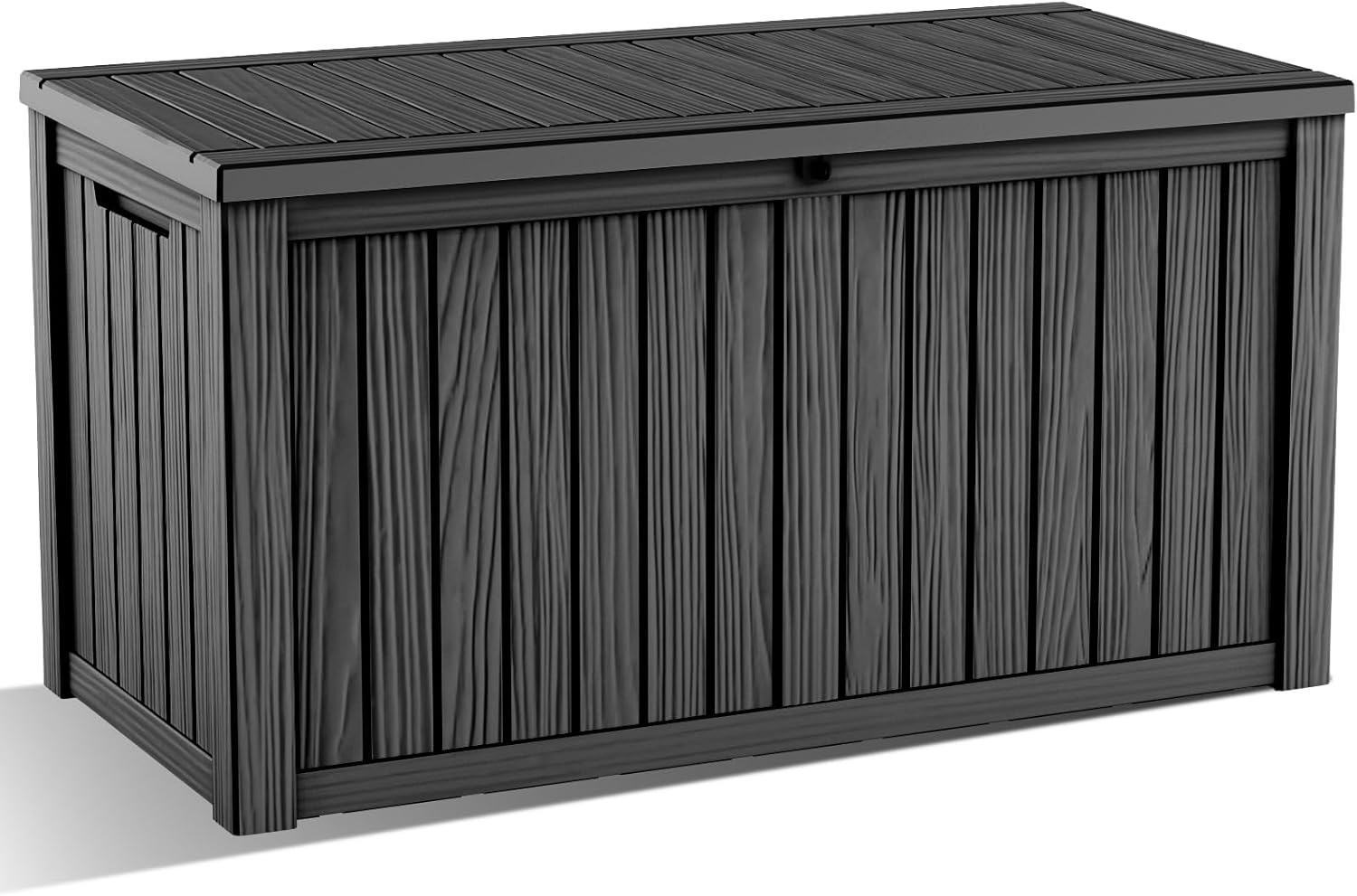 150 Gallon Outdoor Storage Box Waterproof and UV Resistant Large Resin Deck Box